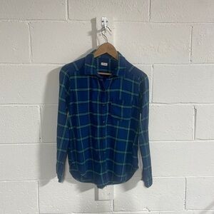 Hollister Blue|Green Plaid Sz Small